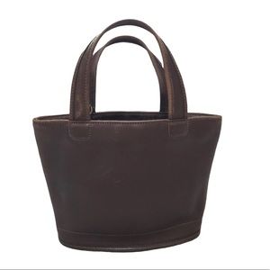 Coach vintage brown leather hand bag